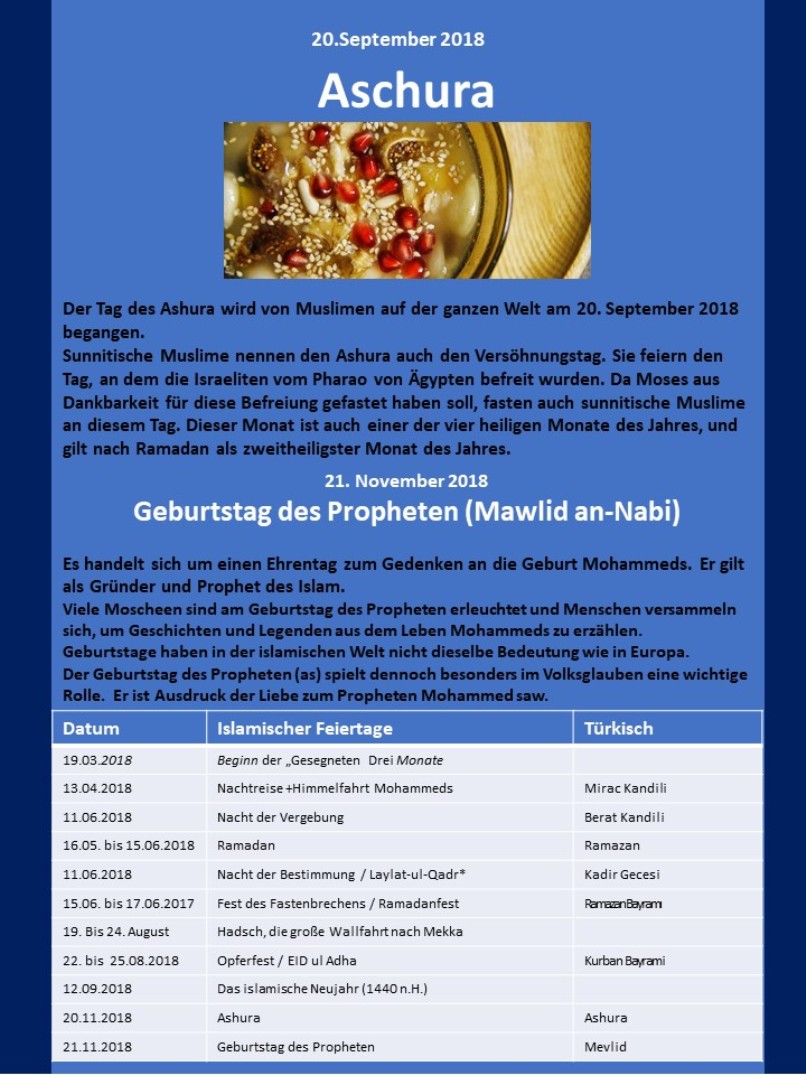 Muslimische Feiertage Blatt 5