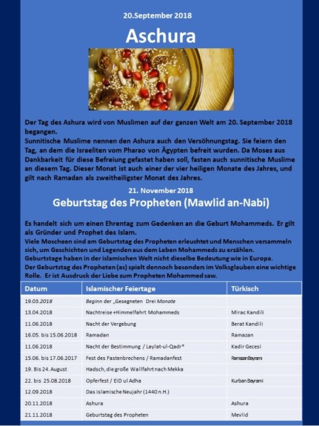 Muslimische Feiertage Blatt 5